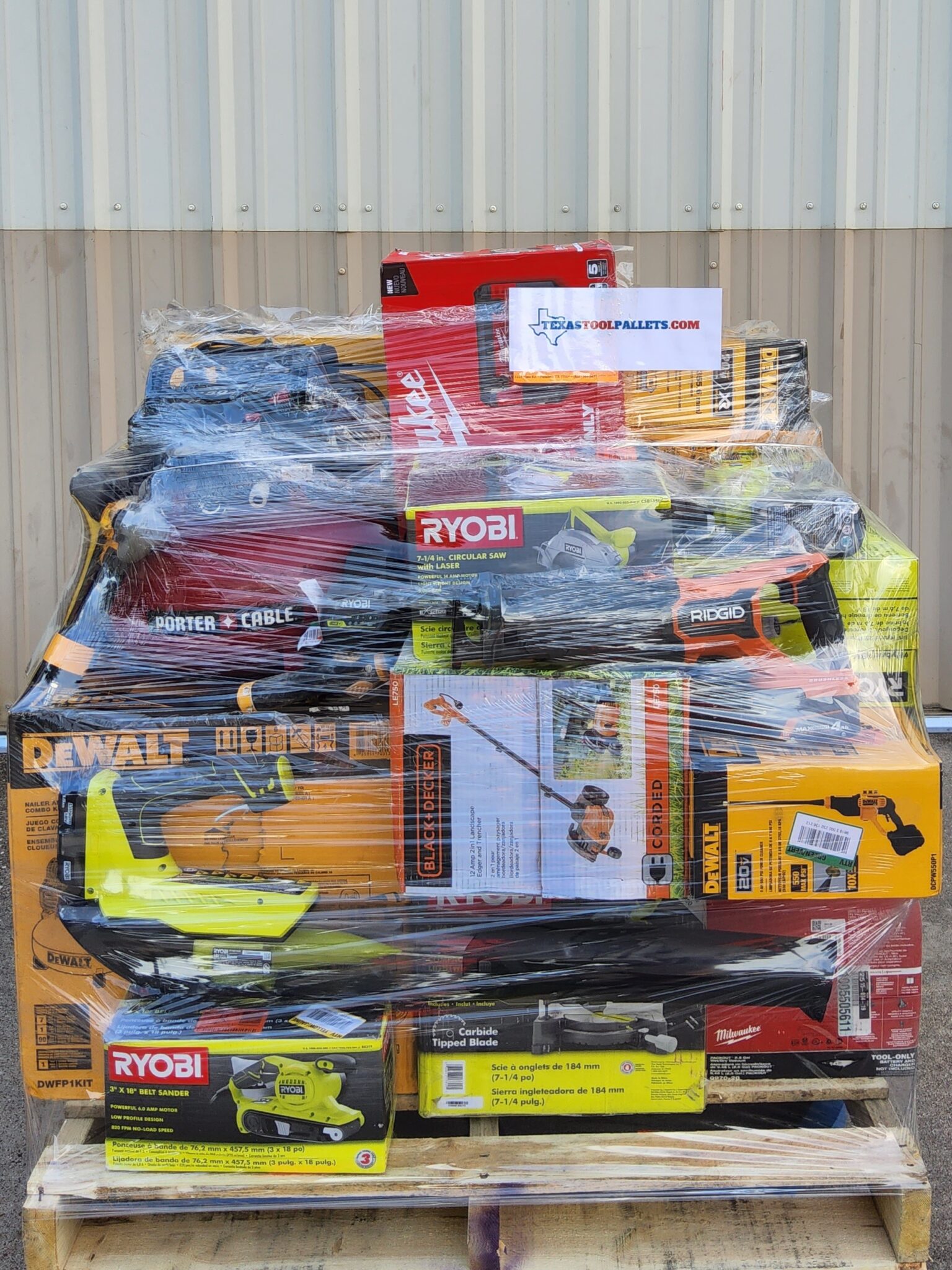 MIXED TOOL PALLET Untested Customer Returns Texas Tool Pallets