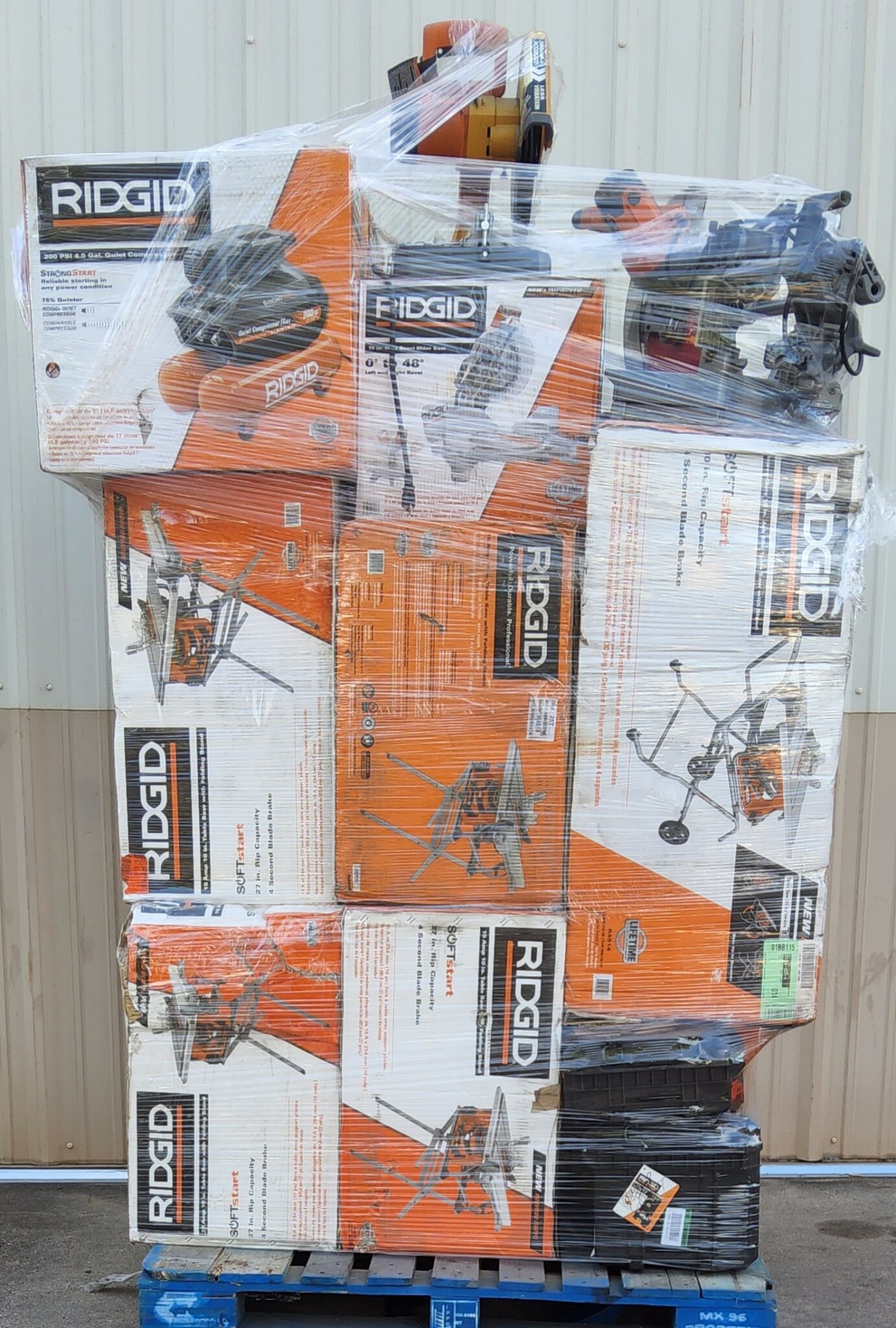 RIDGID TOOL PALLET LOT ID 093003 Untested Customer Returns Texas