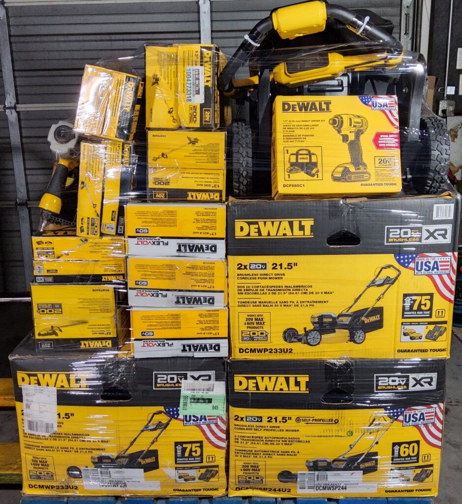 DEWALT TOOL PALLET LOT ID 110101 Untested Customer Returns Texas