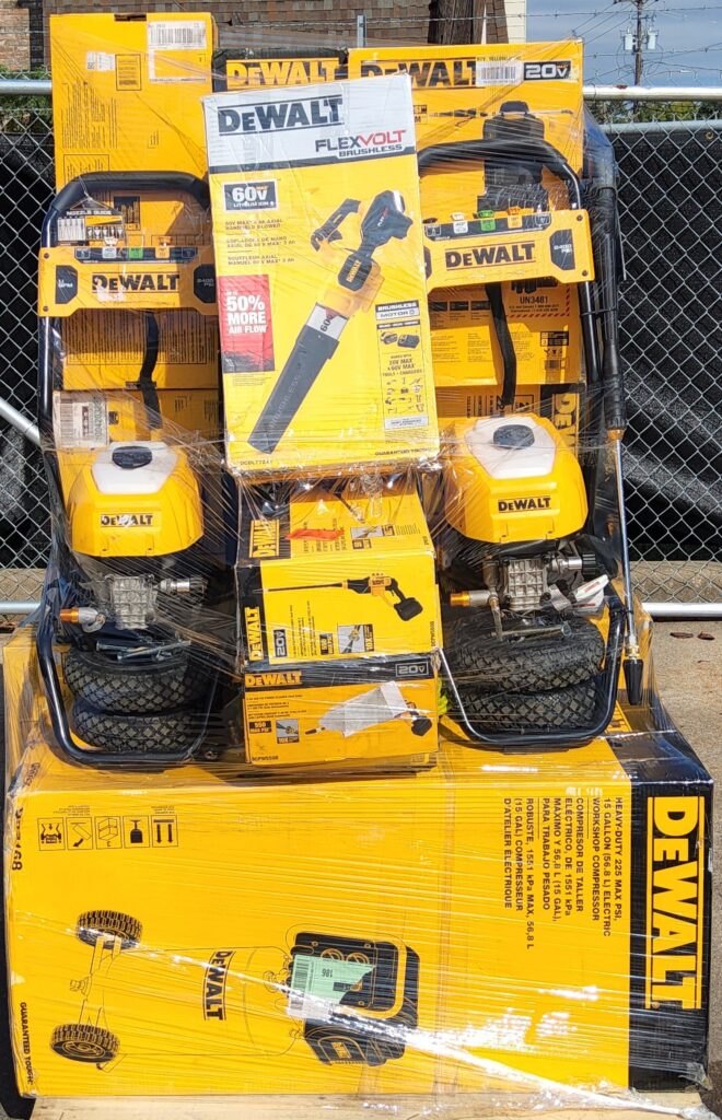 DEWALT TOOL PALLET LOT ID110202 Untested Customer Returns Texas
