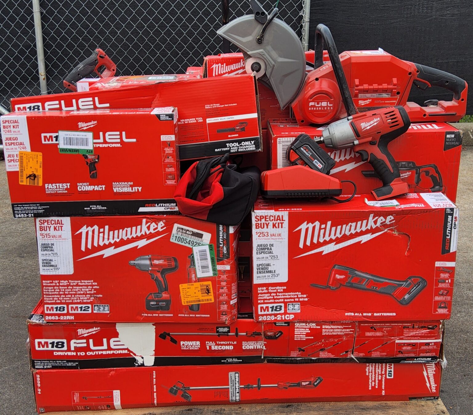 MILWAUKEE TOOL PALLET LOT ID 122101 Untested Customer Returns